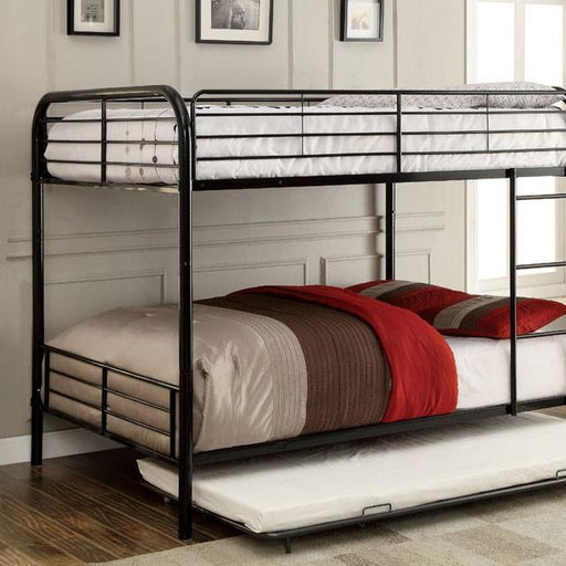 BROCKET Black Metal Full/Full Bunk Bed image