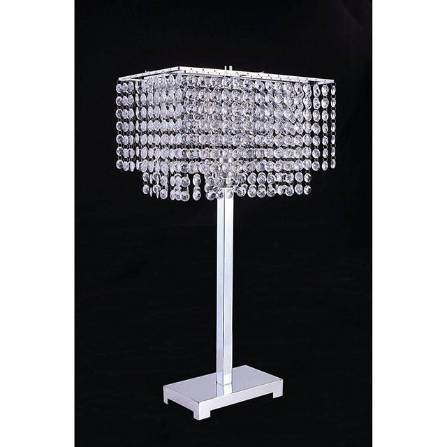 RENA Table Lamp, Hanging Crystal