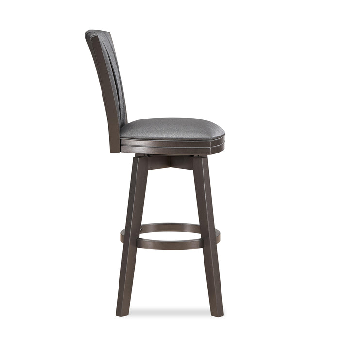 DIVA 30" SWIVEL BAR STOOL-GLITTER GRAY