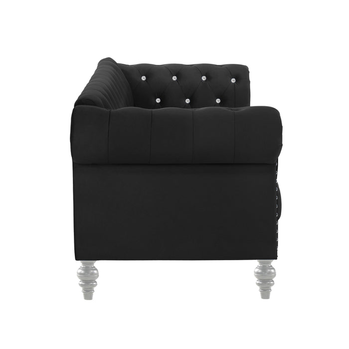 EMMA CRYSTAL CHAIR-BLACK