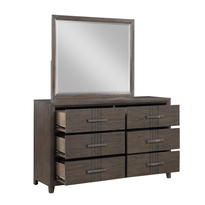 LANDON MIRROR-WALNUT