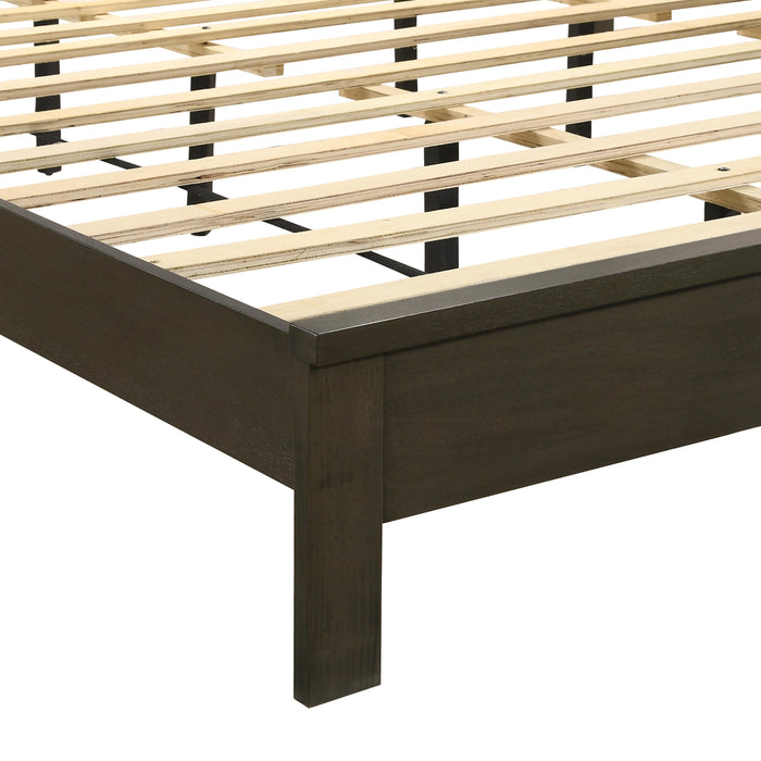 LEO 5/0 Q SLAT BED-HB/FB/RAILS-GRAY