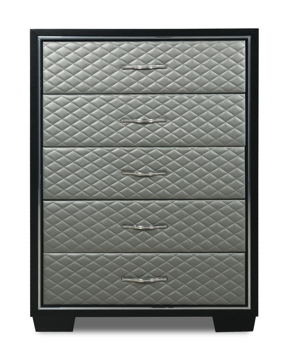 LUXOR CHEST-BLACK/SILVER