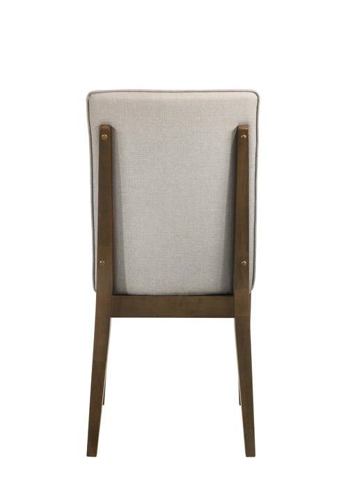 MAGGIE DINING CHAIR W/NATURAL CUSHION-WALNUT