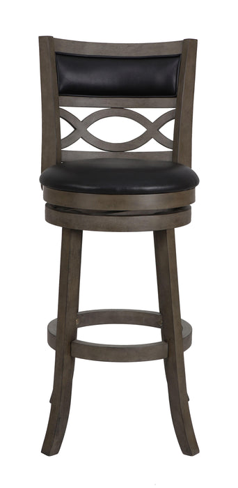 MANCHESTER 29" BAR STOOL-ANT GRAY W/PU SEAT