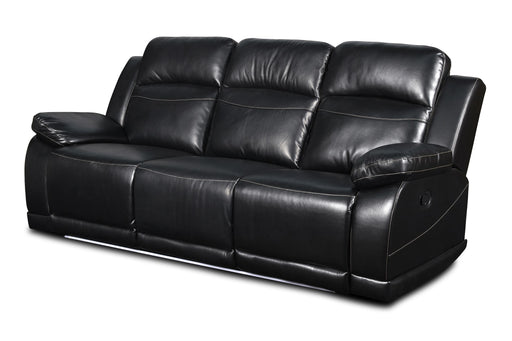 VEGA  DUAL RECLINER SOFA - PREMIER BLACK image