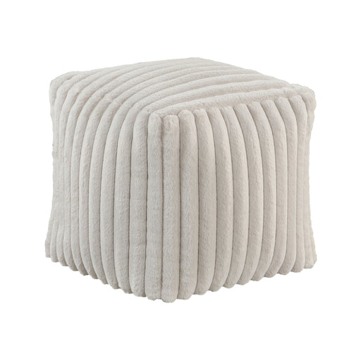 Simpsonville Pouf in White - P31001 image