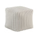 Simpsonville Pouf in White - P31001 image