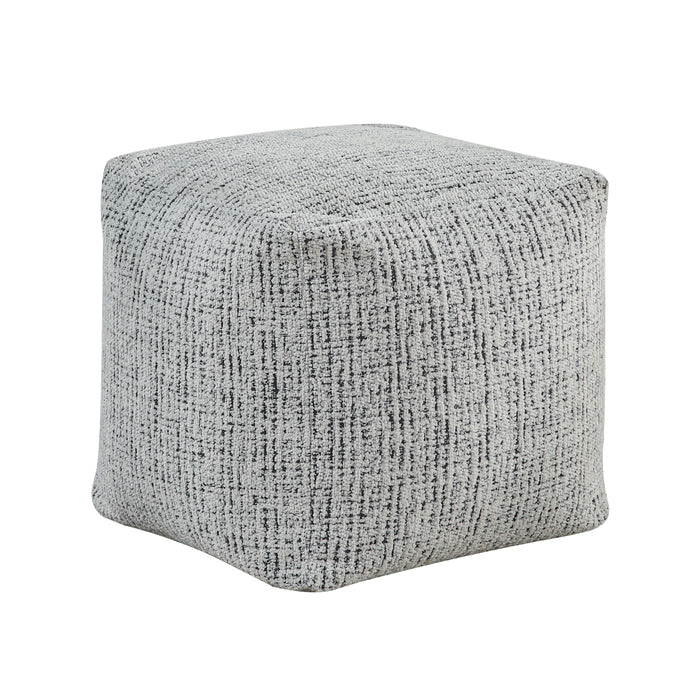 Easley Pouf in Black/Multi/White - P31003 image