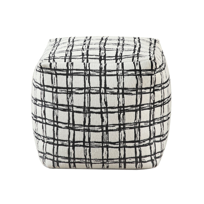 Misty Pouf in Black/White - P31014