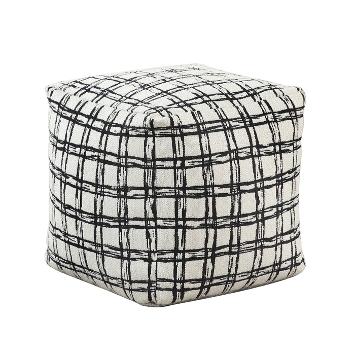 Misty Pouf in Black/White - P31014 image