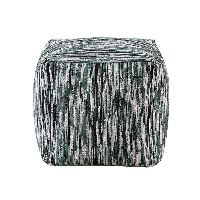 Lundy Pouf in Black/Gray/White - P31016