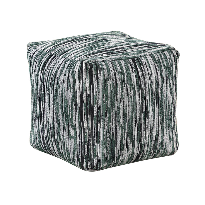 Lundy Pouf in Black/Gray/White - P31016 image