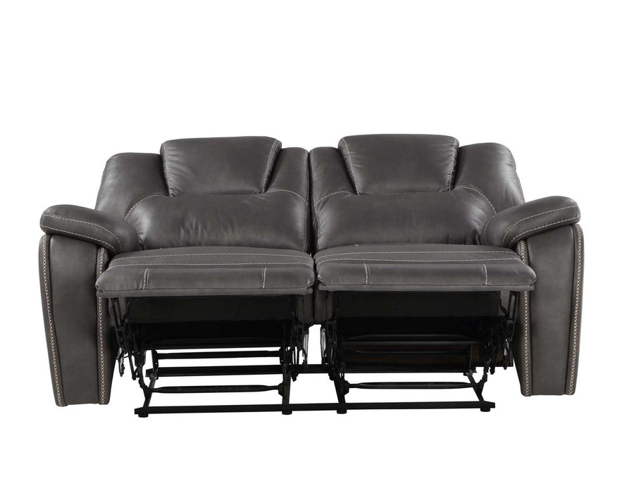 Steve Silver Katrine Manual Reclining Loveseat in Charcoal