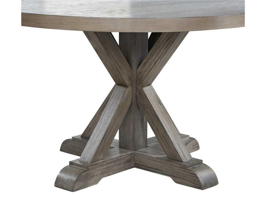 Steve Silver Molly Round Dining Table in Washed Grey Oak