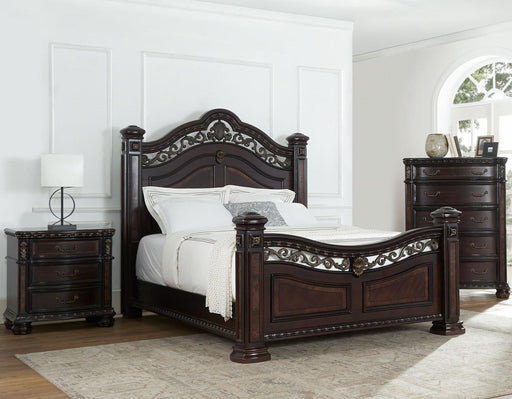 Steve Silver Monte Carlo Queen Poster Bed in Cocoa image