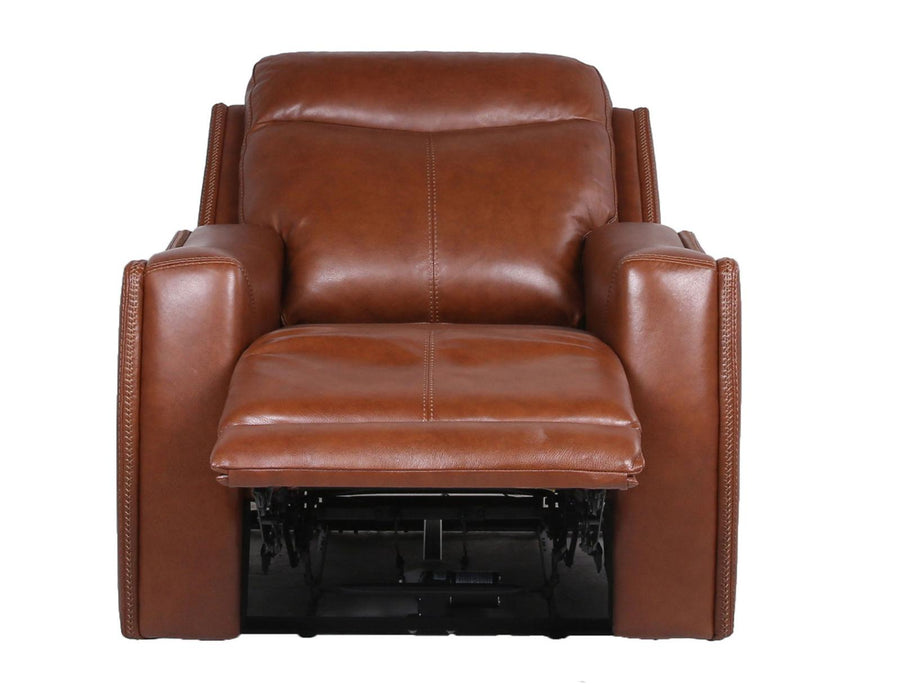 Steve Silver Natalia Leather Dual Power Recliner in Coach