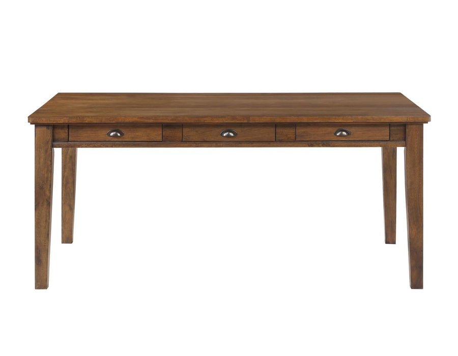 Steve Silver Ora 6 Drawer Dining Table in Hickory image