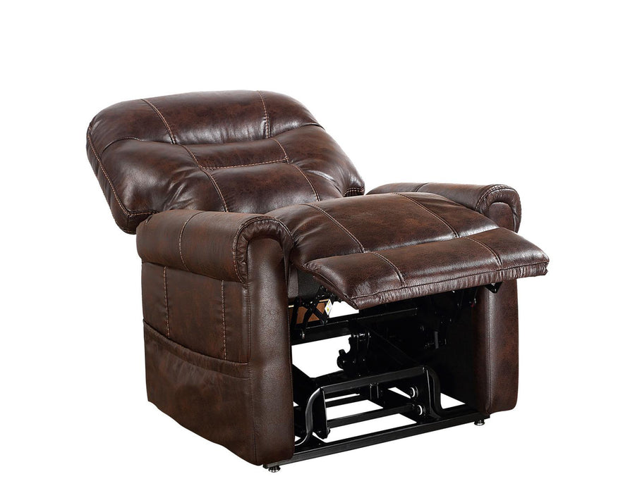 Steve Silver Ottawa Power Lift Chair with Heat and Massage in Walnut