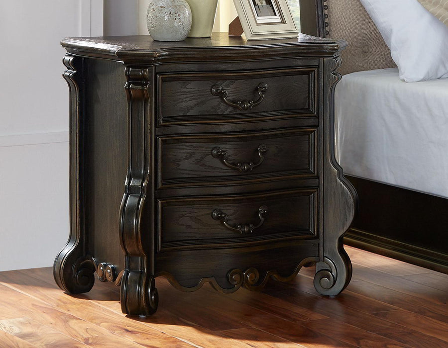 Steve Silver Rhapsody 3 Drawer Nightstand in Molasses image