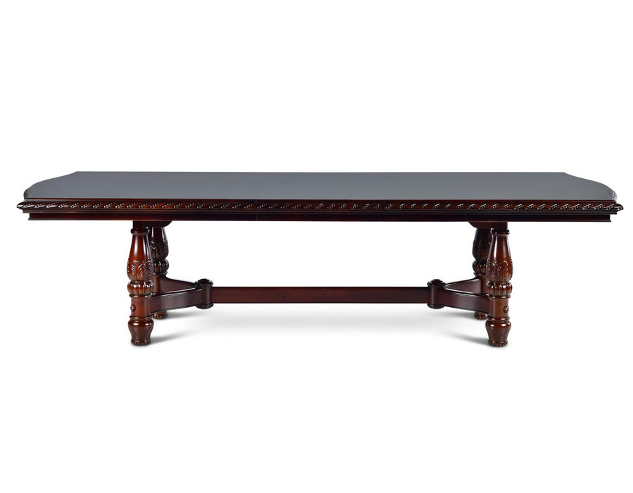 Steve Silver Antoinette Pedestal Dining Table in Brown Cherry