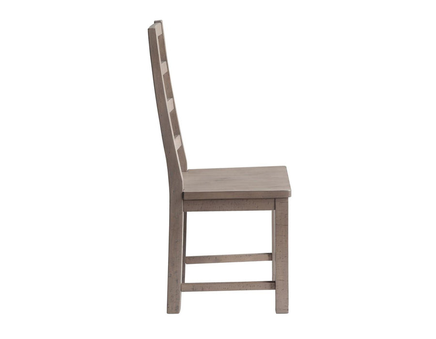 Steve Silver Auckland Reclaimed Wood Side Chair in Weathered Grey (Set of 2)