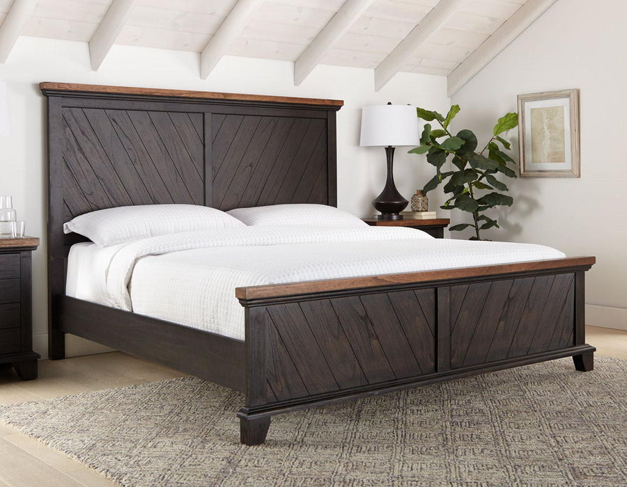 Steve Silver Bear Creek Brown King Panel Bed in Chocolate image