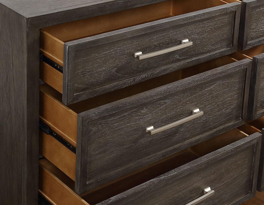 Steve Silver Broomfield 6 Drawer Dresser in Walnut