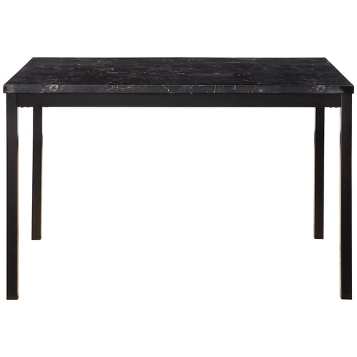 Tempe Dining Table, Faux Marble Top in Black - 2601BK-48 image