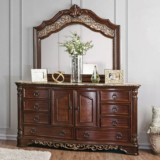 Menodora Brown Cherry Dresser image