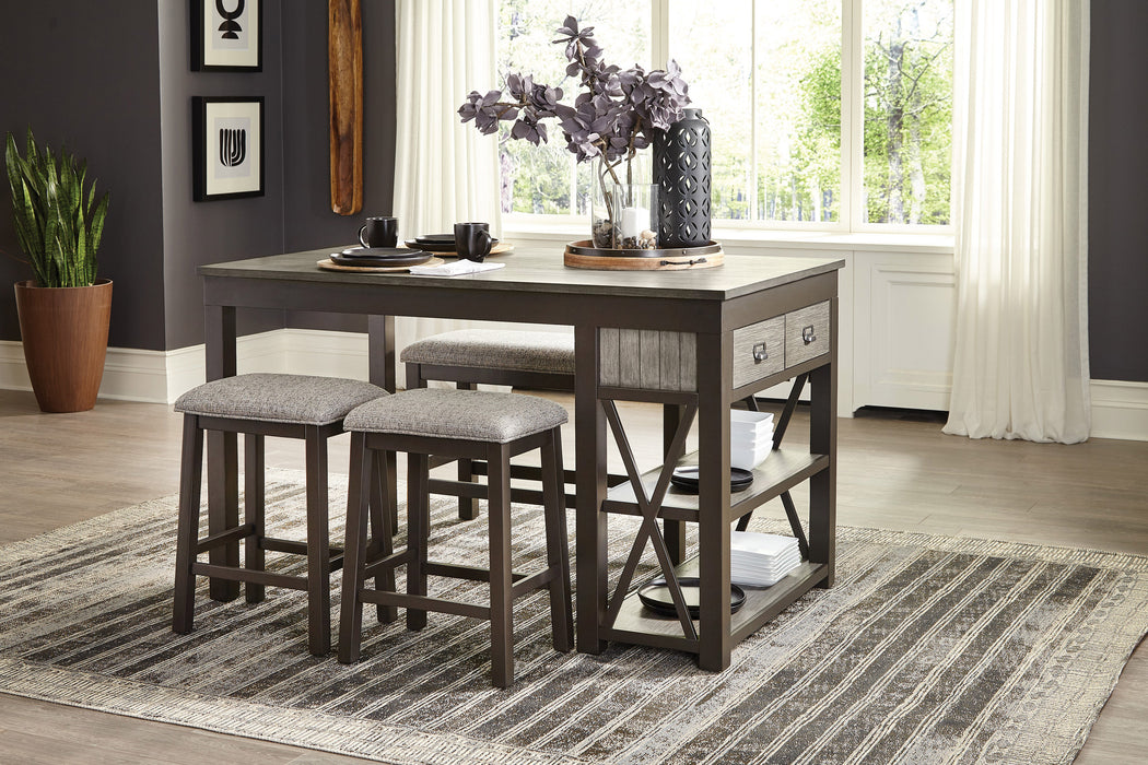 Elias Counter Height Stool in Gray - 5772-24