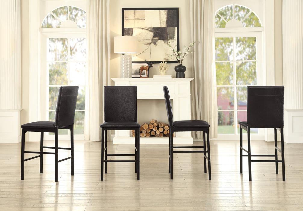 Tempe Counter Height Chair in Black/Brown - 2601-24